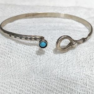 Vintage silver & turquoise bracelet